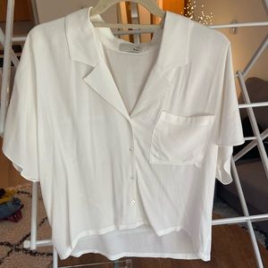 White Wilfred Collar blouse